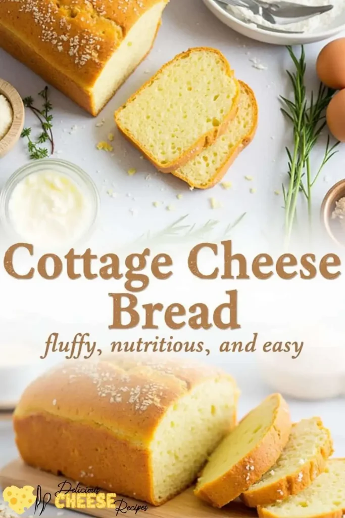 Fluffy cottage cheese bread recipe, easy and nutritious